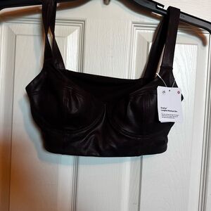 Lululemon everlux longline workout bra foil xs nwt